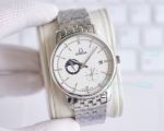 Best Copy Omega Moonphase Automatic White Dial SS Case Watch 42mm